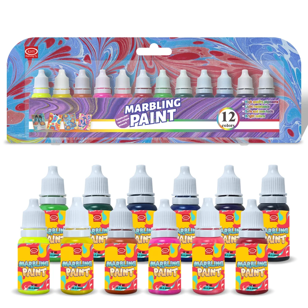 KHY Hot Sale Water Draw Painting Magic Kit For Kids DIY Supplies Marbeling Marbling Paint Kit Water Drawing Art Set