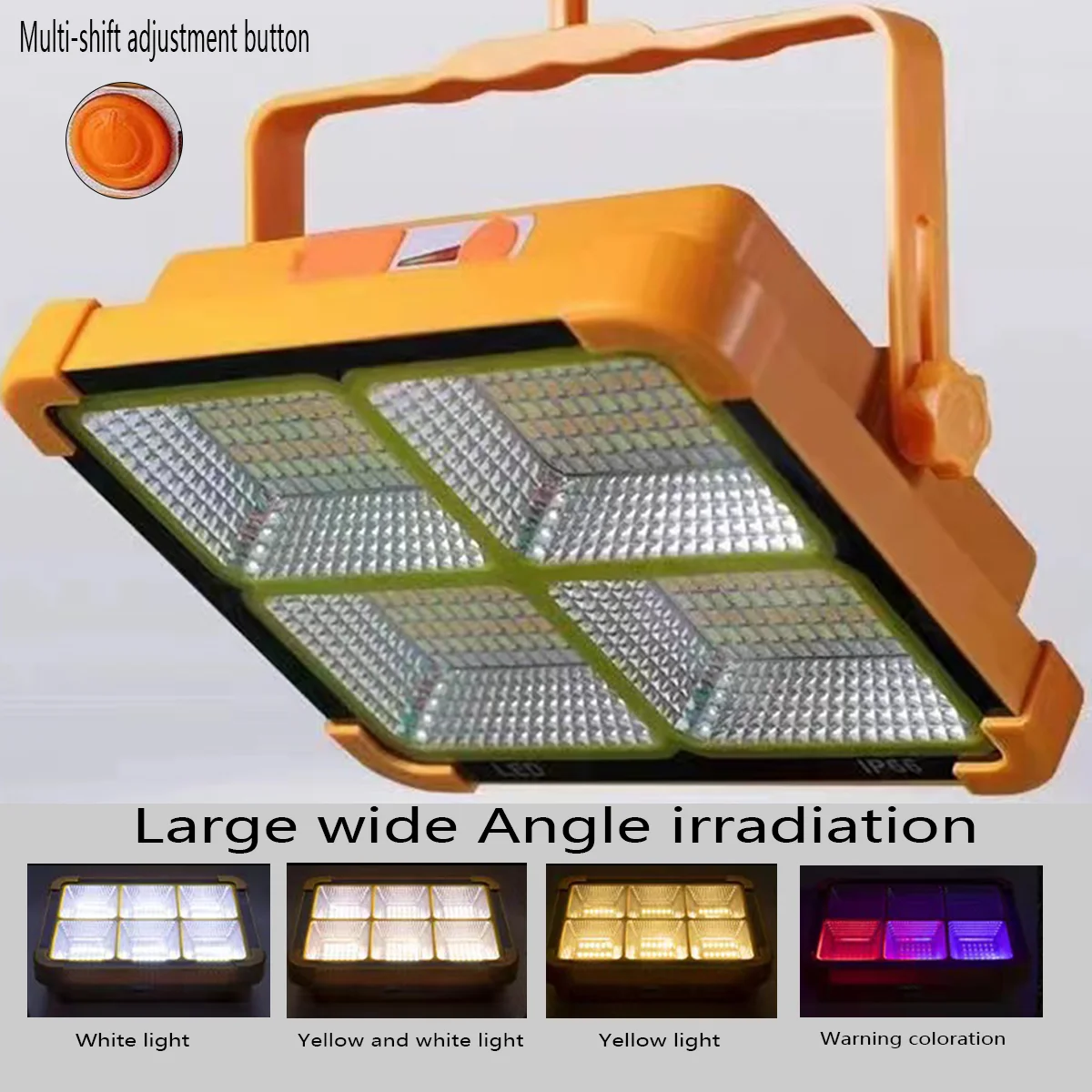 A Solar Charging Floodlight USB Integrated Charging Magnetic Portable Waterproof Multi-mode Adjustment High Brightness