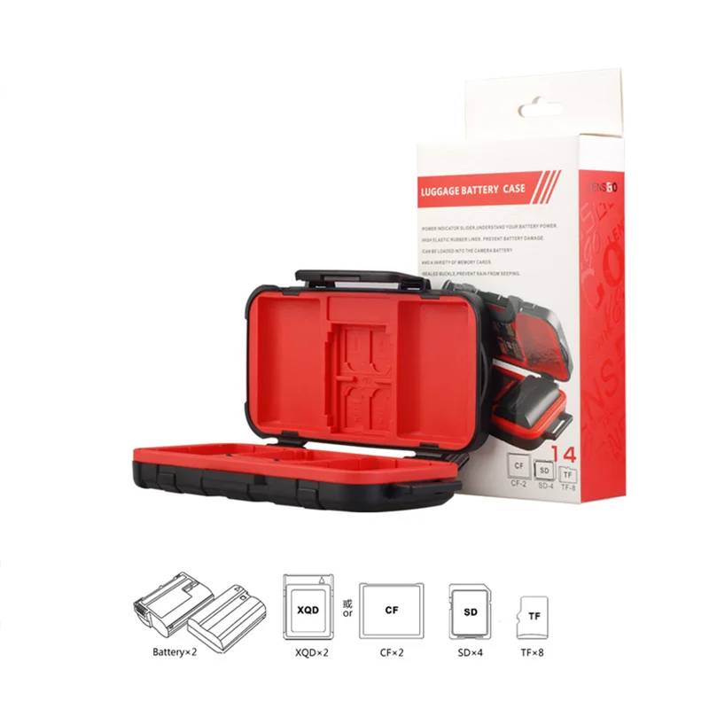 plastic memory card case holder for battery xqd sd tf cf small pp  micro sd sdhc memory card