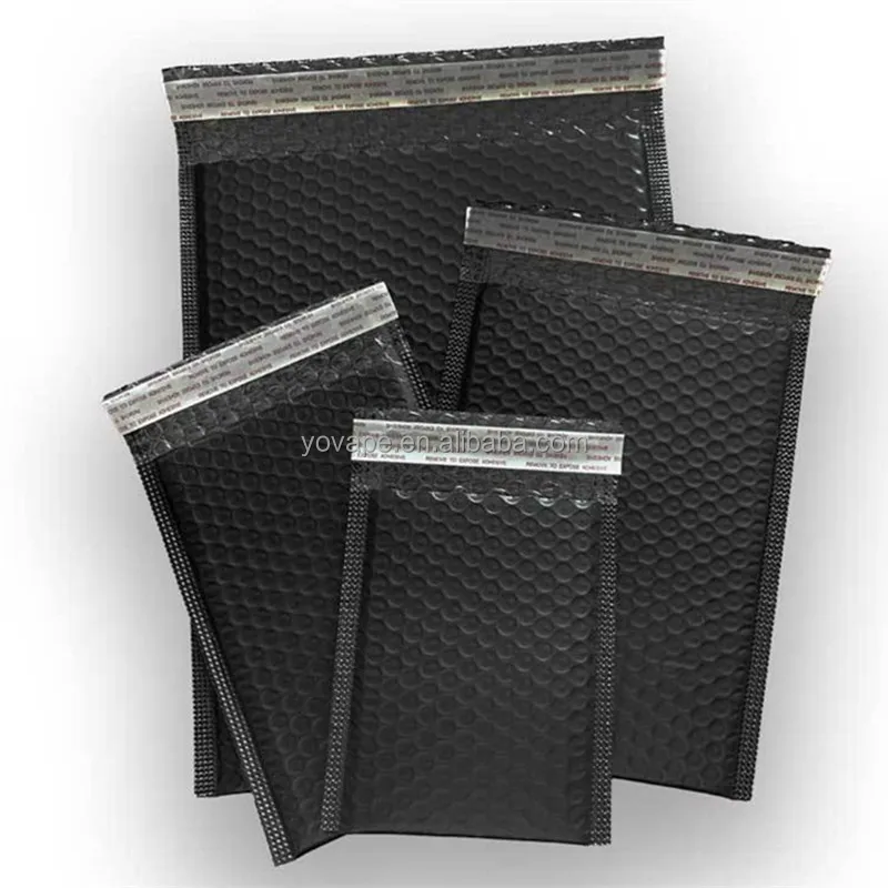 Usable Colorful Envelopes Padded Bubble Envelope Lined Wrap Poly mailer Bag for Shipping Mailing Self Seal Black Bubble Mailers