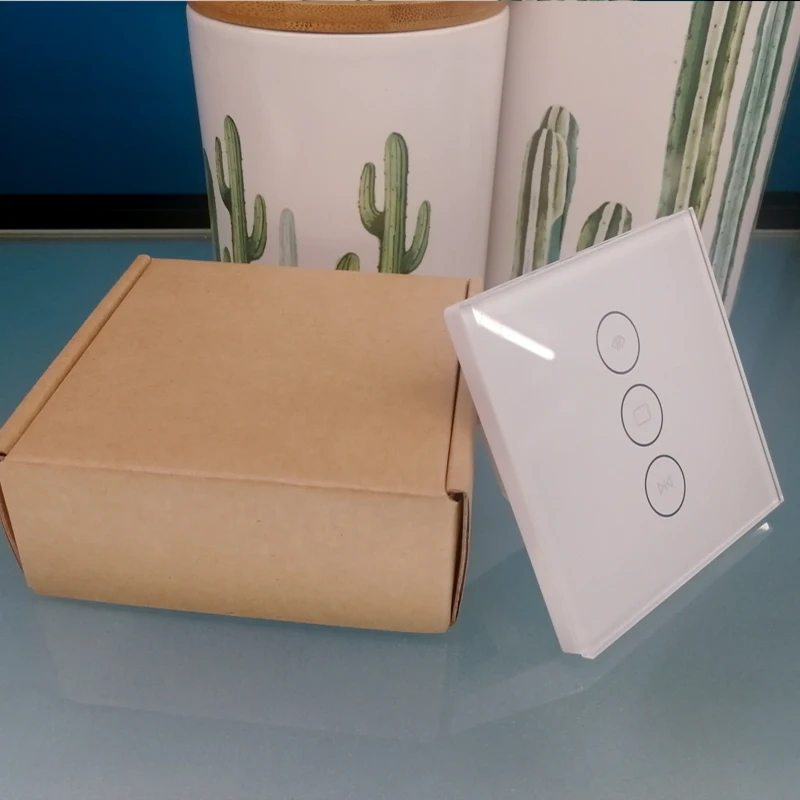 New product idea 2022 EU/UK curtains switch automation tuya smart life App remote open/close shutter curtain switches