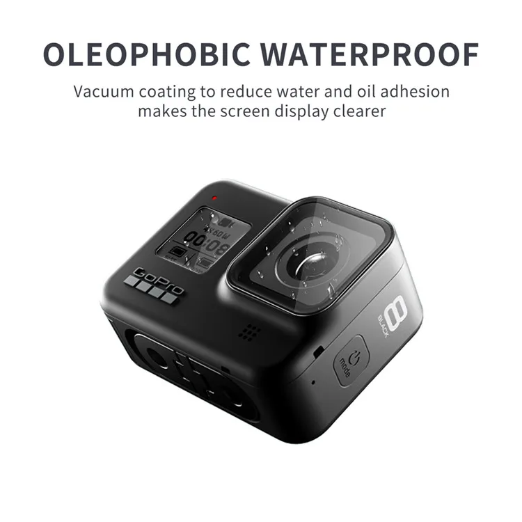Защитная пленка для экрана Gopro Hero 8 3 в 1 ЖК-экрана с защитой от отпечатков пальцев камеры Go pro
