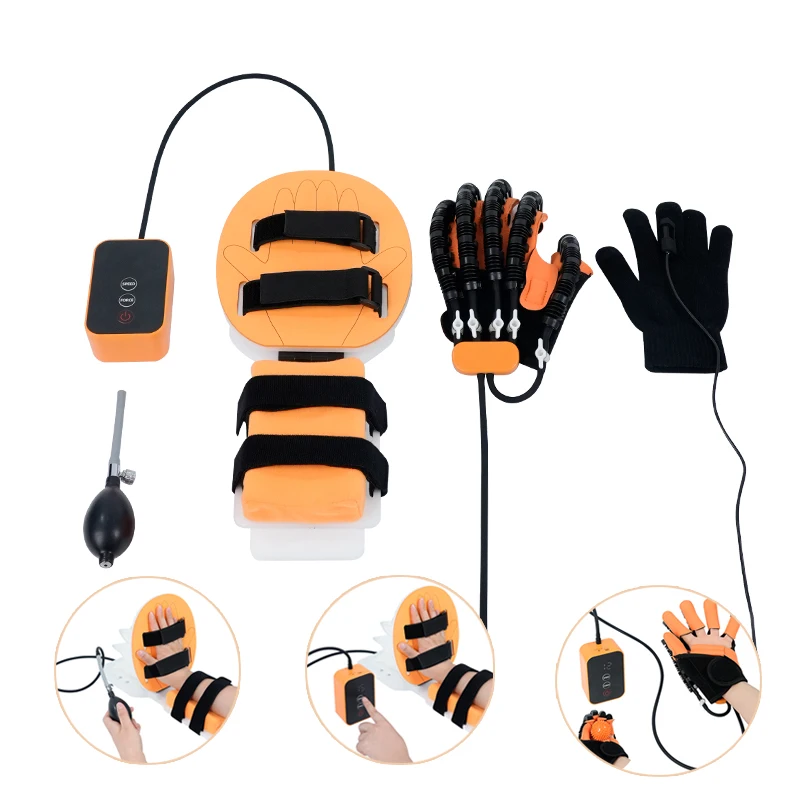 New Design Hand Joint Trainer Device Finger Wrist Joint Training Robot Stroke Electric Rehabilitation Robotic Hand Gloves