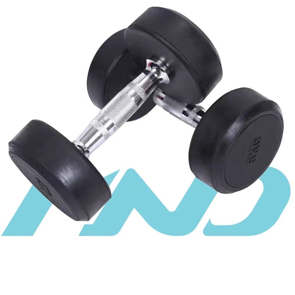Оборудование для поднятия тяжестей MND-WG001 с круглой головкой резиновая гантель регулируемый гири набор гантелей