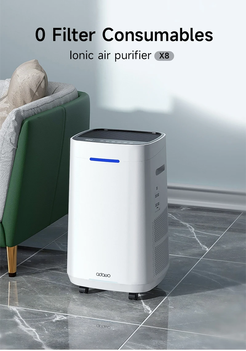 Medical Grade Electrostatic UV-C Disinfection Sterilizer Multifunction Air Purifier for Allergies Dust Pollen Smoke