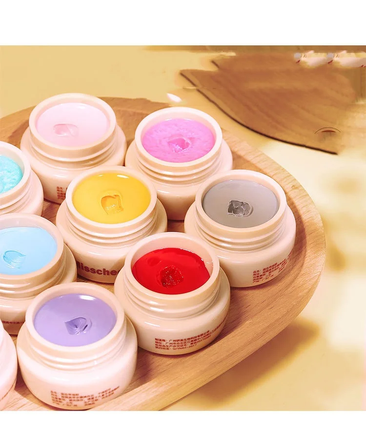 Japanese Style Cream Solid Nail Gel Polish UV/LED Gel Polish Nail Salon 22 Colors Nail Art Printing Canning Gel Polish 5ml/box