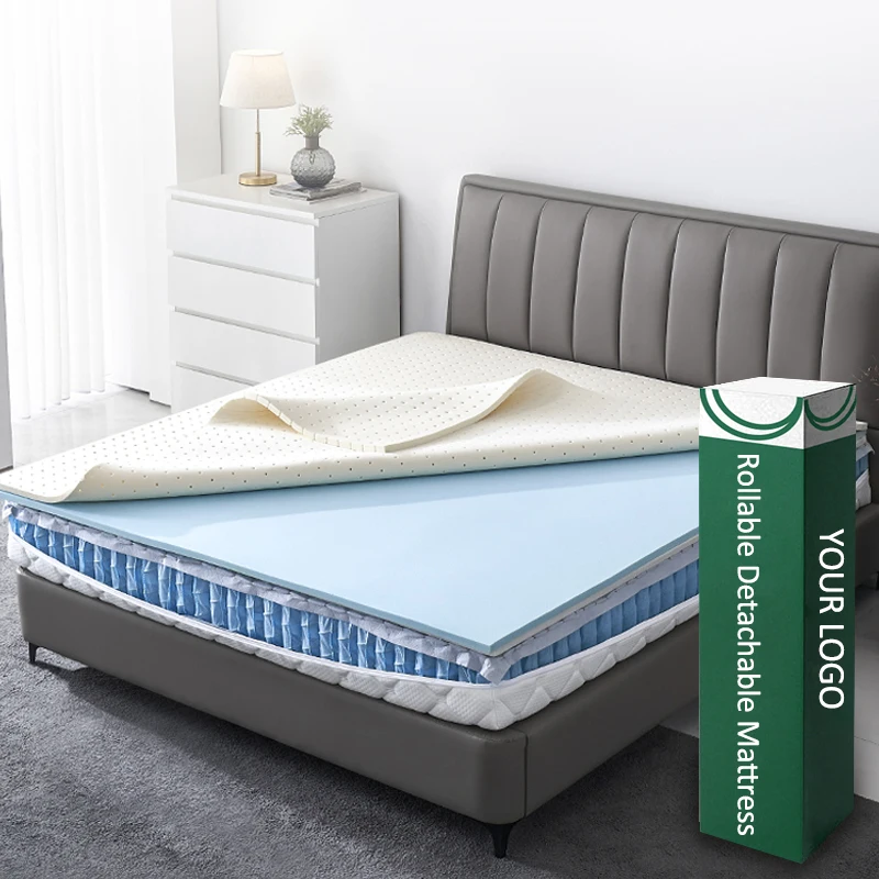 OEM/ODM High Quality Hotel Independent Pocket Spring Mattress Full Size King Queen Bedroom Mattresses in a Box Removable Adjust