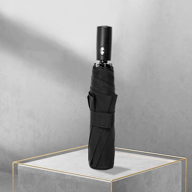 Автоматический зонт Ok с защитой от дождя и ветра Настраиваемые рекламные складные зонты