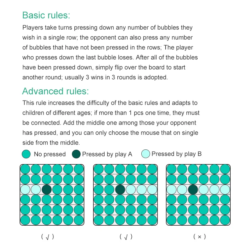 Wholesale pressure relief toys squeeze lollipop silicone pressure relief bubble toy set