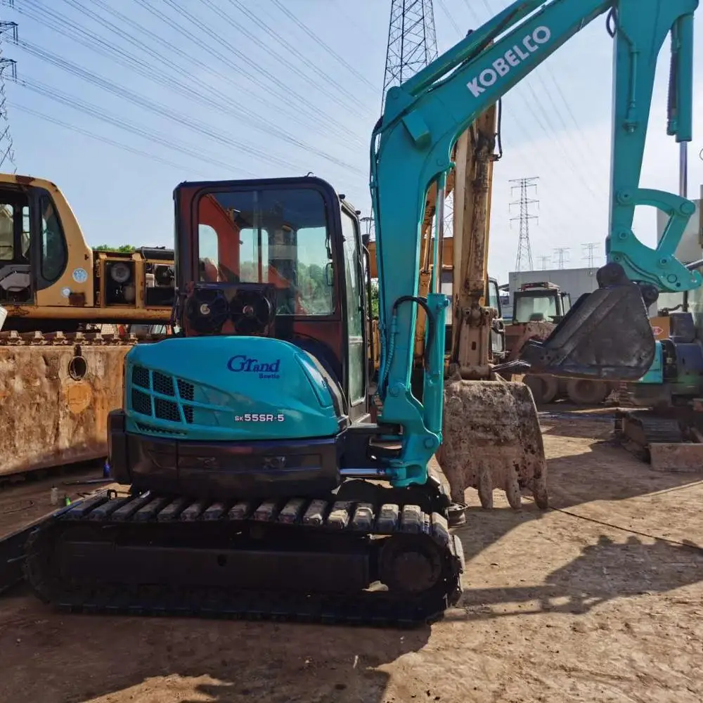 2015 Year Kobelco 55 Mini Excavator Kobelco SK55SR With Rubber Tracks