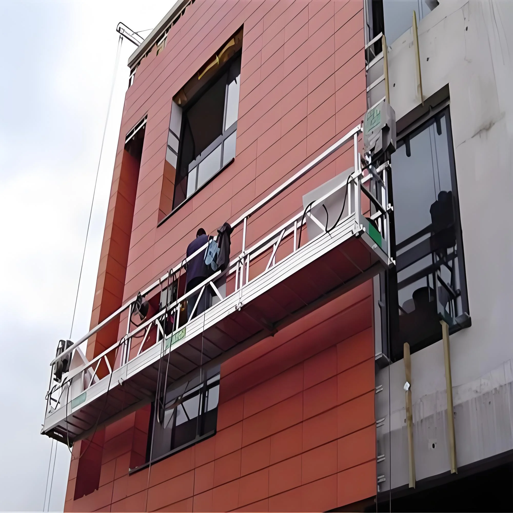 ZLP series glass cleaning suspended platform electrical aluminum scaffolding lift building facade cradle