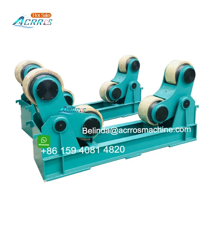 self-aligning welding rotator turn over steel beam 10ton welding pipe turning Rotator machine price