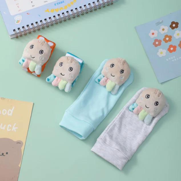 Newborn Infant  Boy Girl Arm Hand Bracelet  Feet Leg Ankle Sock  baby toys rattle