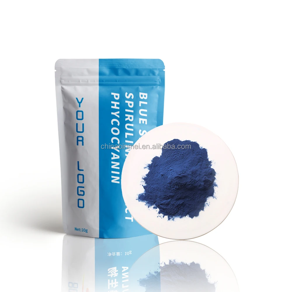 Spirulina Extract Natural E30 High Color Phycocyanin Pure Blue Powder Pure Physical Extraction 1kg Whole Single Cell 11016-15-2
