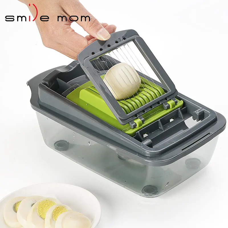 Kitchen Gadgets Multifunction Manual Vegetable Chopper Mandoline Slicer Onion Potato Dicer