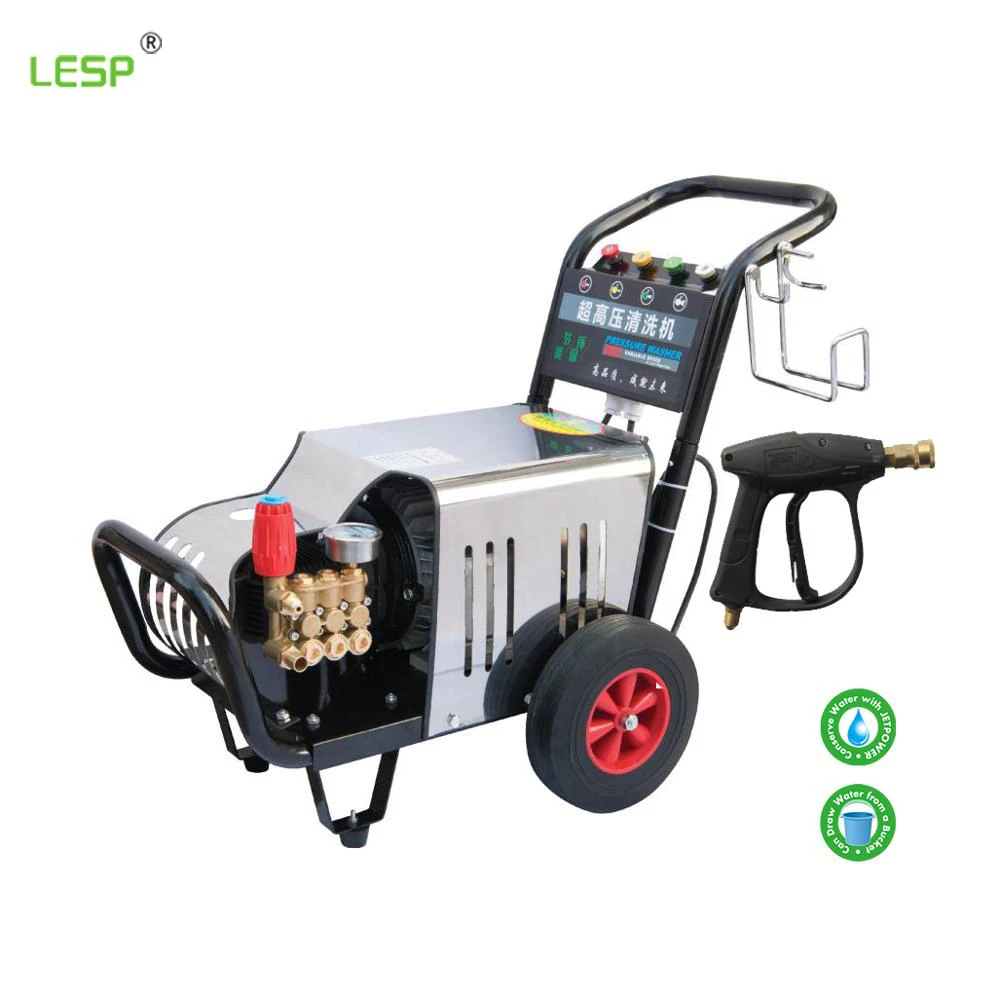 High working efficiency street brush sweeper/high pressure cleaner