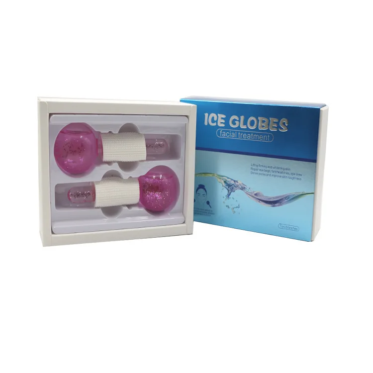 ice globes glitter cooling facial for