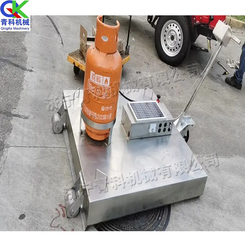 Asphalt heating machine for road surface within 5-8 minutes Soften 5-6cm heating plate 20 minute asphalt pavement repair machine