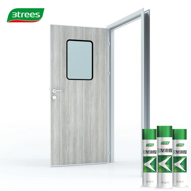 3trees Elastic Polyurethane Foam Caulk Strong Adhesion PU Foam Polyurethane Adhesive For Door And Window Caulking