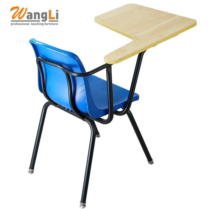 School Furniture Student Exam Chairs Plastic School Chair With Writing Board Modern Training Chairs