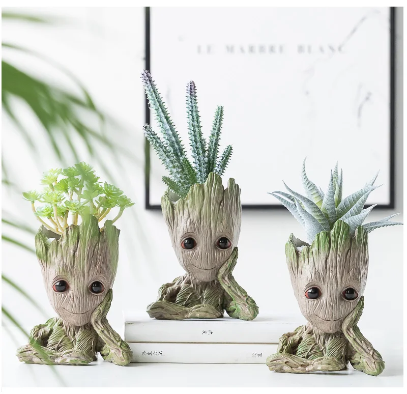 Amazon top seller Baby Groot manufacturer Home Decoration Action Figures Tree Man Model Toy  Creative Garden Planter Flower Pots