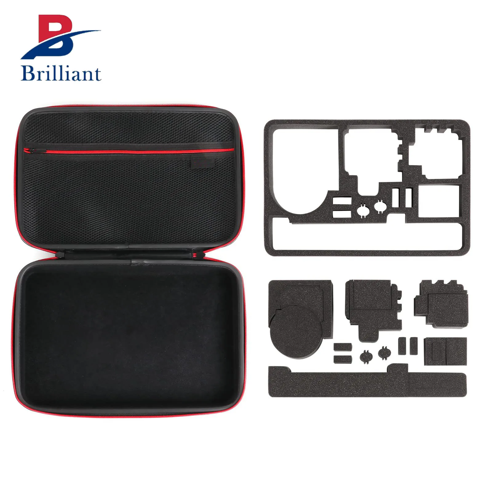 Brilliant Custom Camera Protective Eva Case Waterproof Large Carrying Case for GoPro Hero 12/11/10/9 and DJI Osmo Action Camera