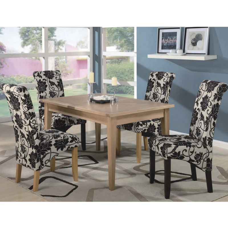 Luxury design wood frame square home furniture dining room table sets 6 chairs