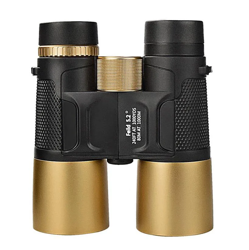 12X42 high magnification high-definition metal binoculars low-light night vision large objective telescope
