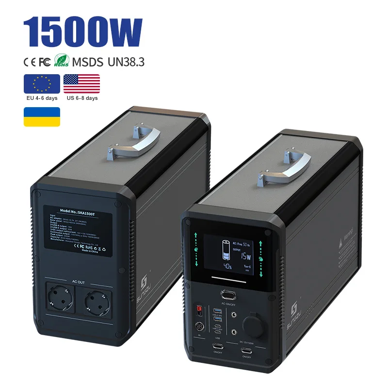 Japanese Designer Power Station Portable 1500W Emergency