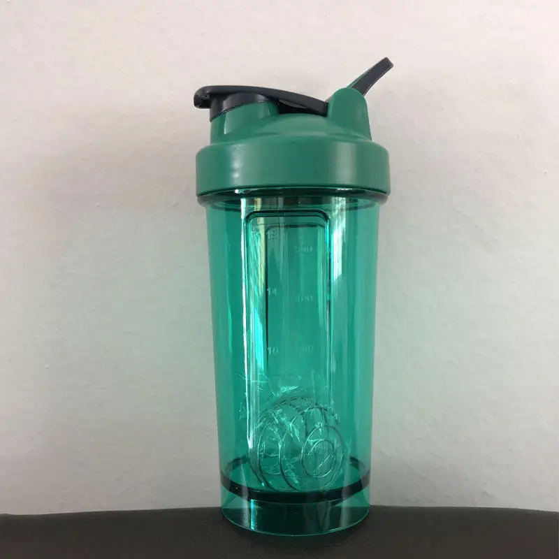 500ml New Design Shaker Bottles Plastic Protein Powder Water Bottle Outdoor Camping Activity Shaker Bottle