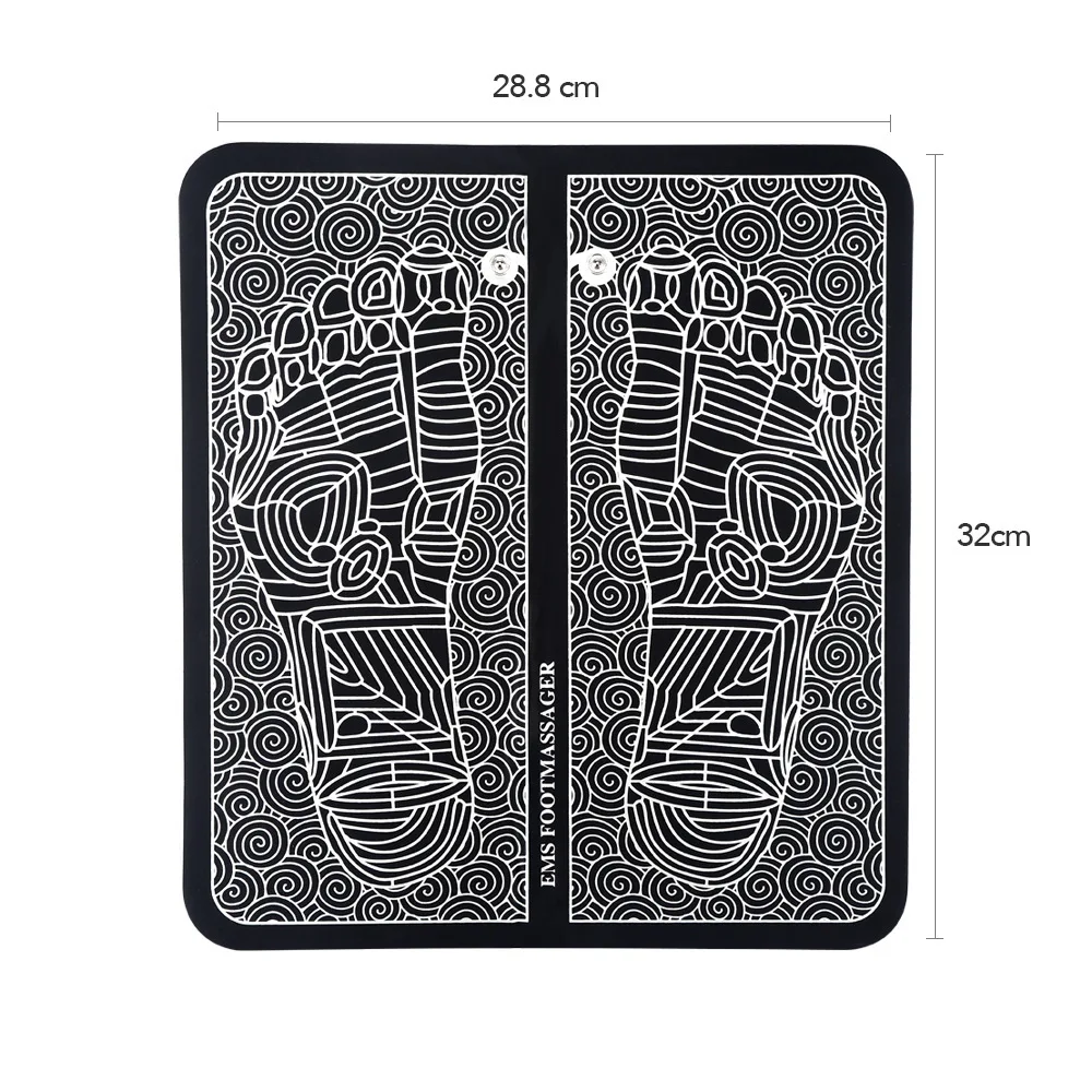 Remote Control 8 mode and 19 gears Foot Circulation Device Home Use Folding Portable USB EMS Foot Massager Mat