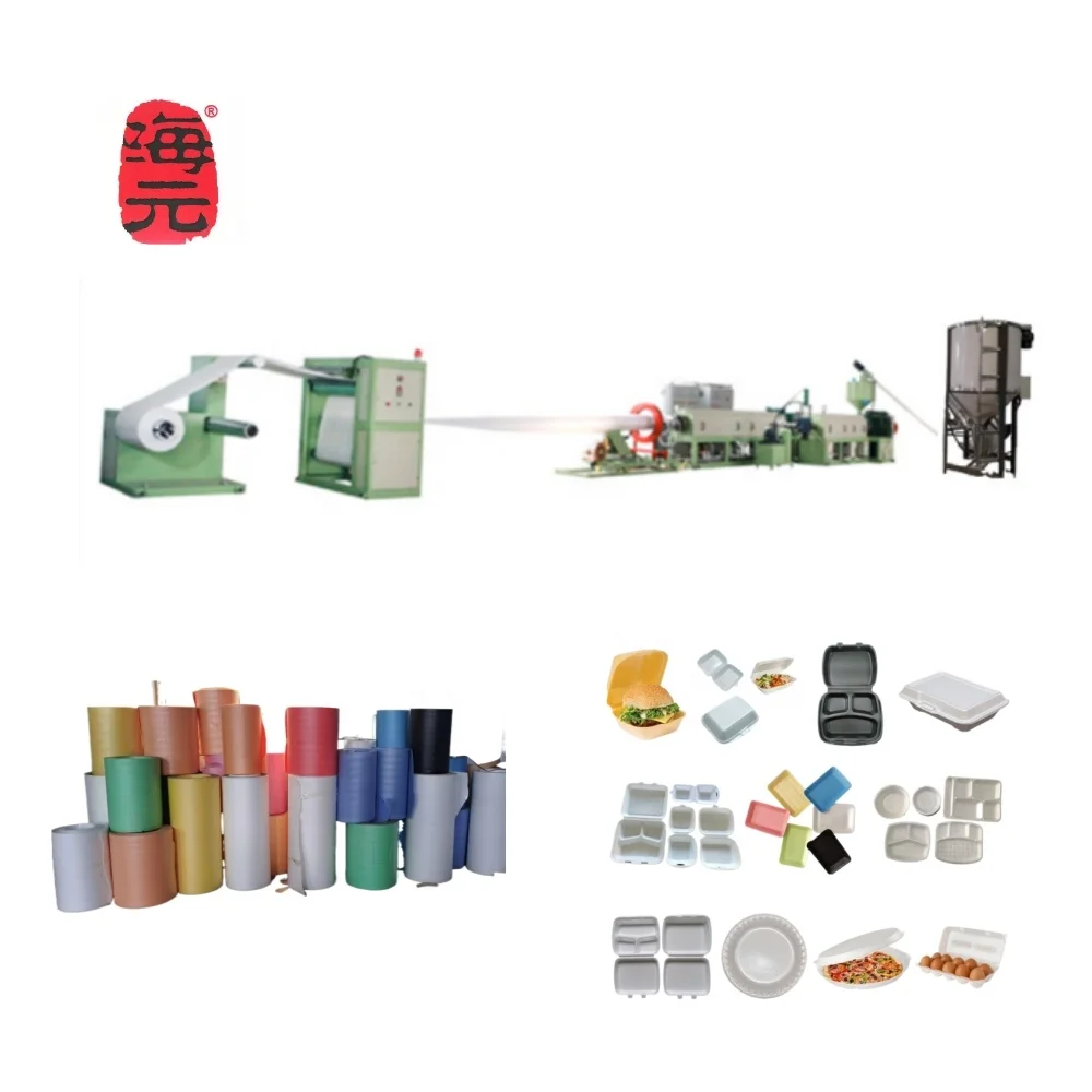 Small low price polystyrene foam chicken tray plate machine multi functional PS foam disposable plate food box making machine