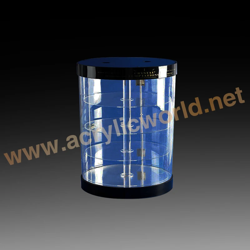 rotating jewelry display stand transparent acrylic stand for necklace luxury jewelry showcase