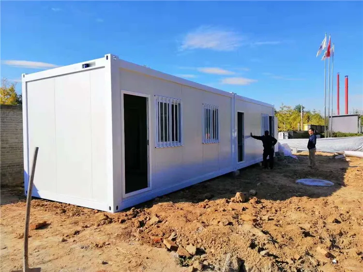 prefabricated houses flat pack office portable building beach kit set cabins steel house villa containers folding house