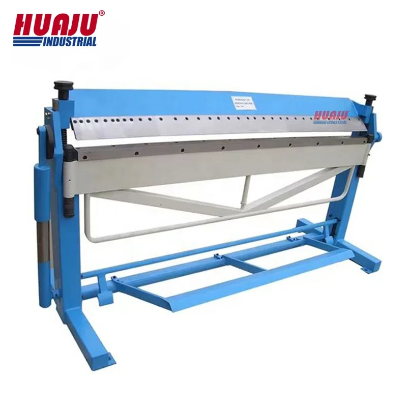 Huaju Industrial PBB2520/1.0 100 Inch Manual Box and Pan Brake Hand Sheet Metal Folding Machine with Foot Clamp