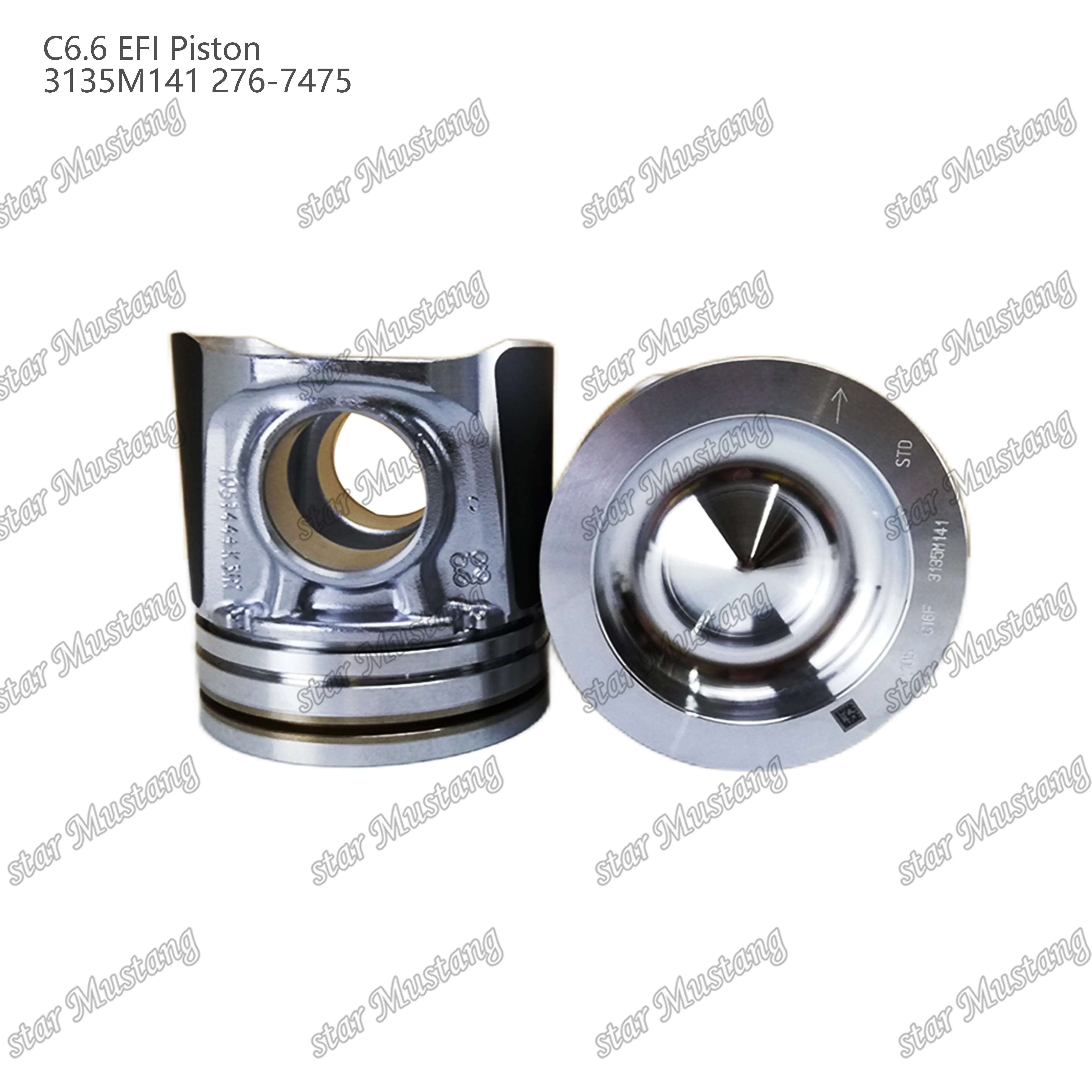 Поршень C6.6 EFI 3135M141 276-7475 подходит для деталей двигателя Perkins Caterpillar