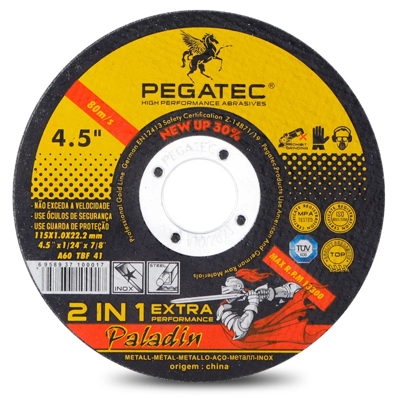 Popular High Quality PEGATEC 4.5' Cutting Disc Suitable For Metal And Steel