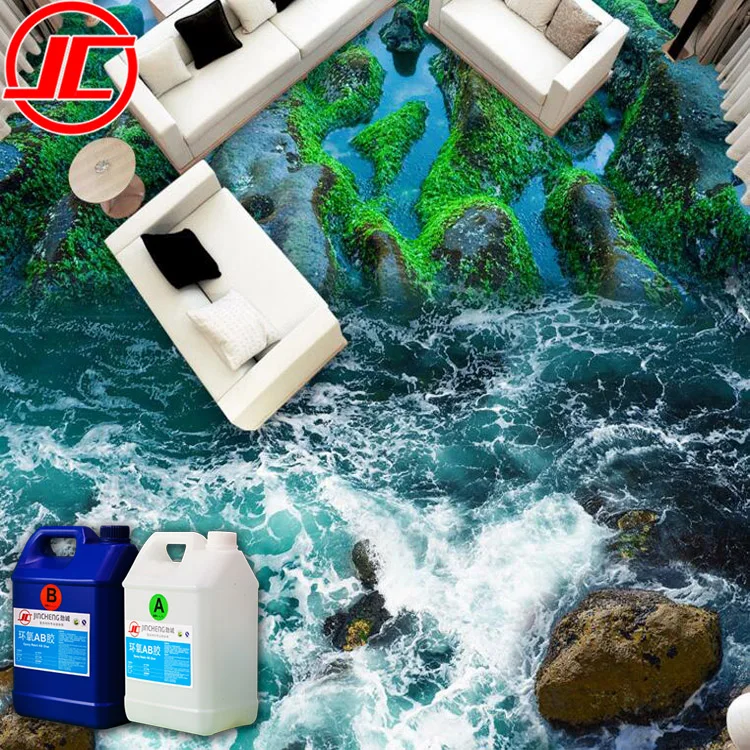 
Glass Eppxy Resin A+B for Epoxy Floor Marble, Epoxy Aggregate Flooring 