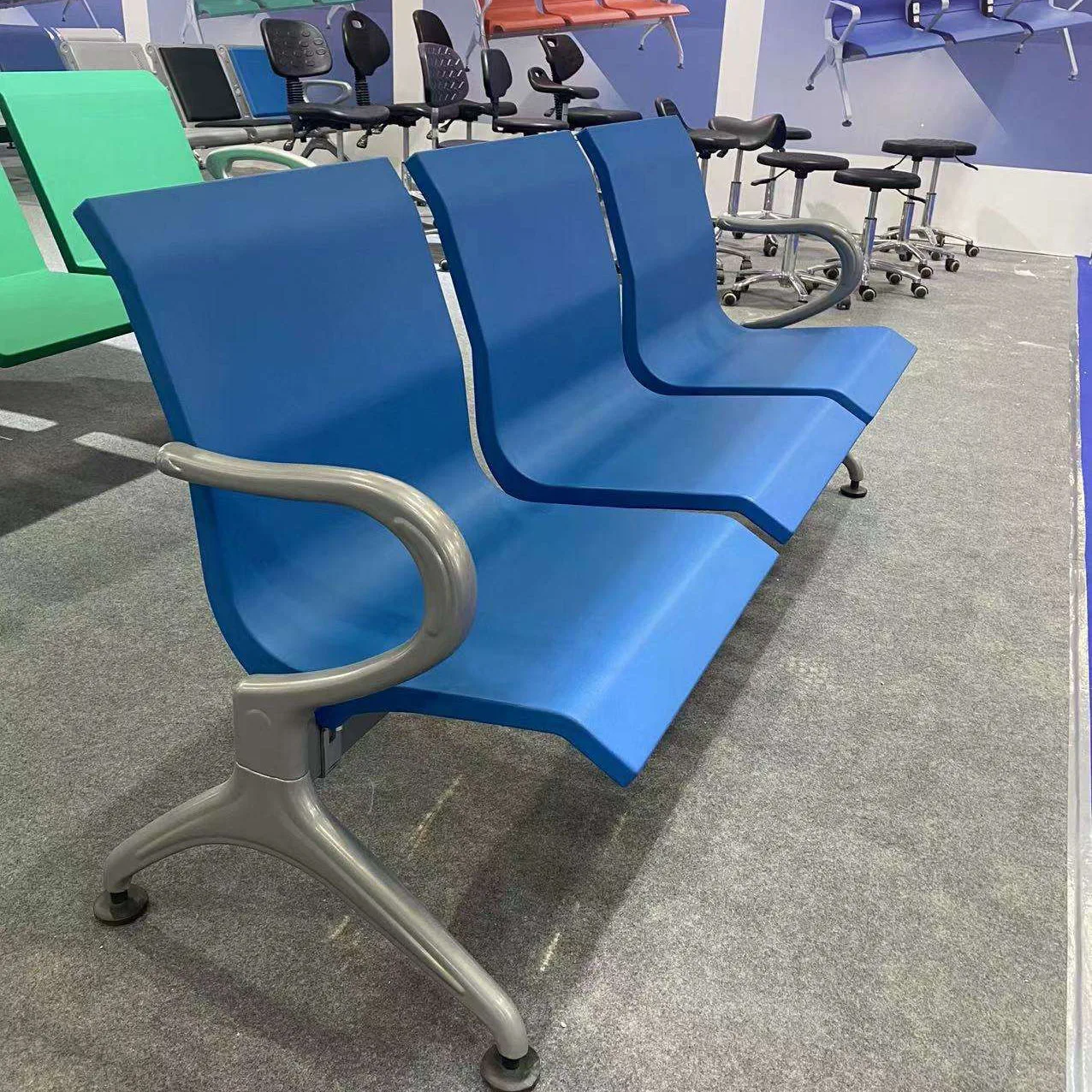 2/3/4 Seater Commercial Design Clinic Waiting Chairs For Hospital Bench Gang Chair Public Airport Waiting Chair