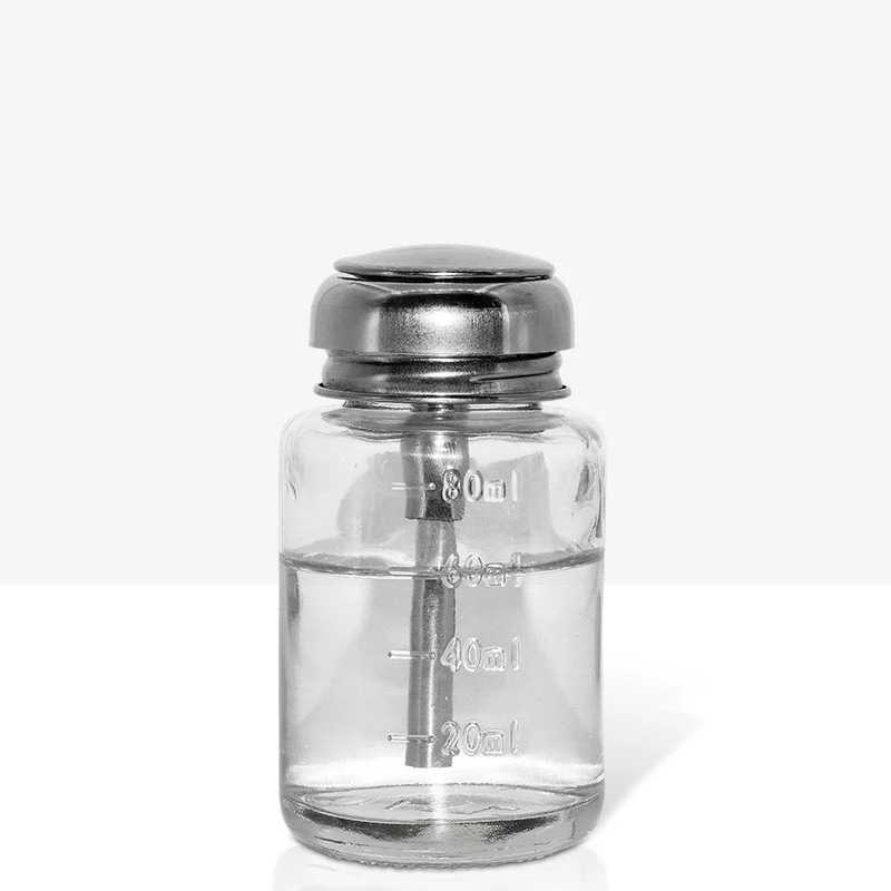 Glass Pump Bottle Nail Empty Nail Polish Remover Bottle With Out Pump Empty Nail Polish Remover Pump Bottle