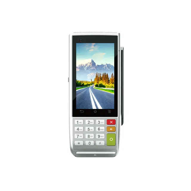 
Justtide Handheld Android barcode Scanner POS with Magstrip/IC/NFC Card Reader 