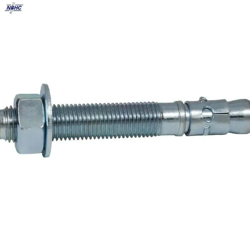 NBHC001AN High Quality Carbon Steel M6 M8 M10 galvanized Expansion Hex Washer Nut Bolt Anchor Wedge Anchor