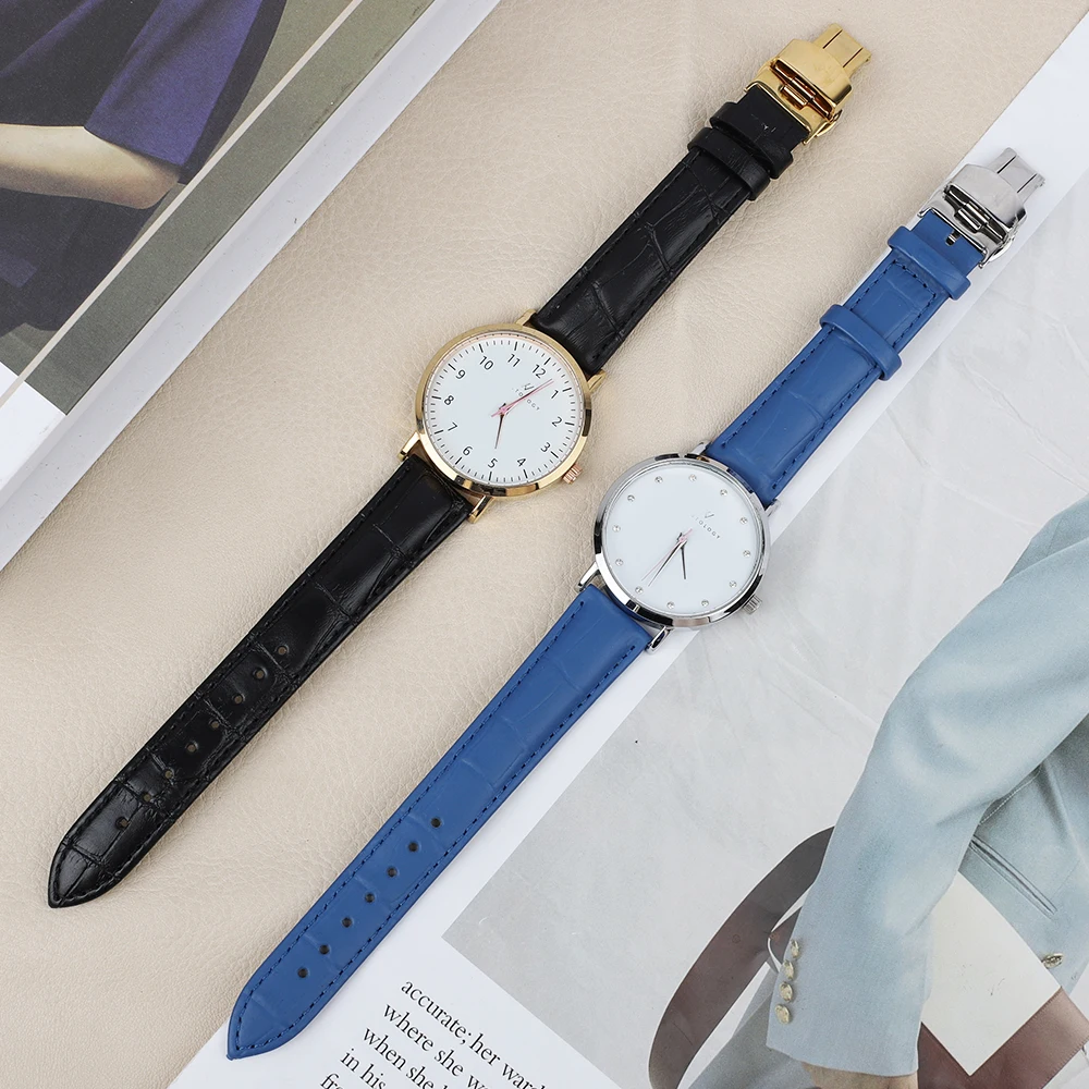 bamboo leather watch strap