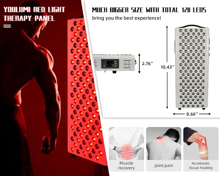 Custom Rechargeable Red Light Therapy Panel For Health Beauty Care Led Phototherapy Beauty Machine