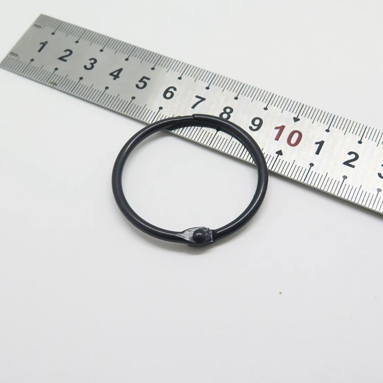 YIWANG черные 38 мм книжные связующие распашные кольца