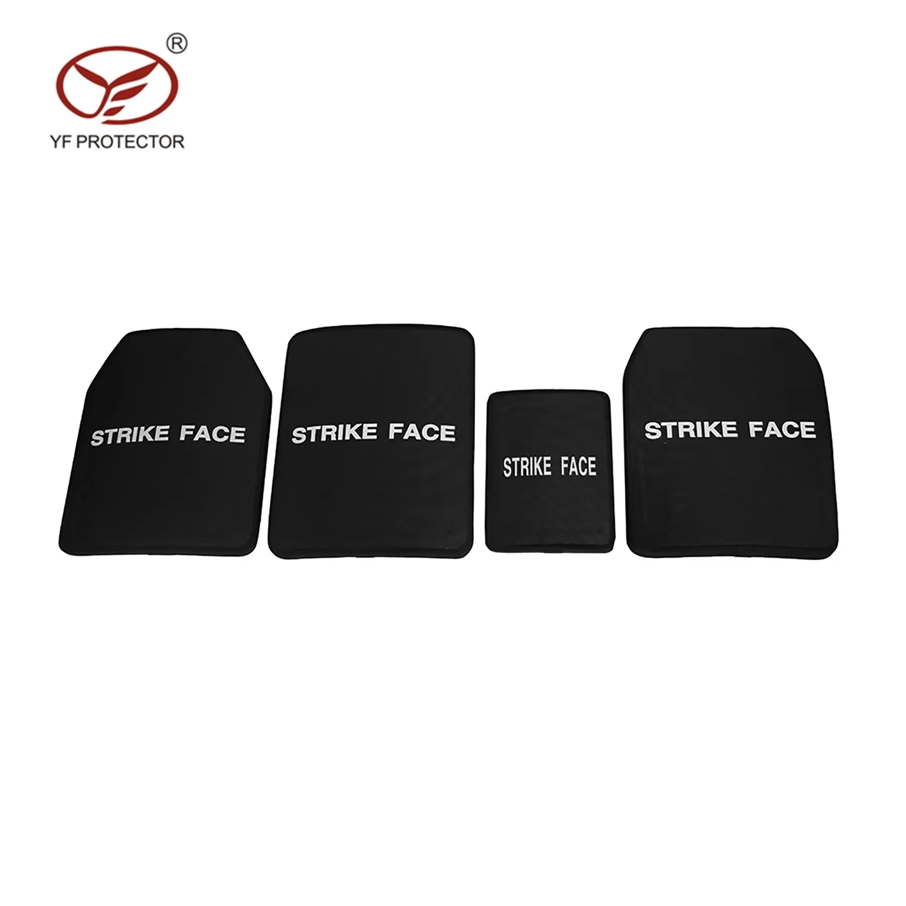 Hard Board Ceramic Alumina Silicone Carbide Strike Face PE Plate For Tactical Vest Plate Carrier