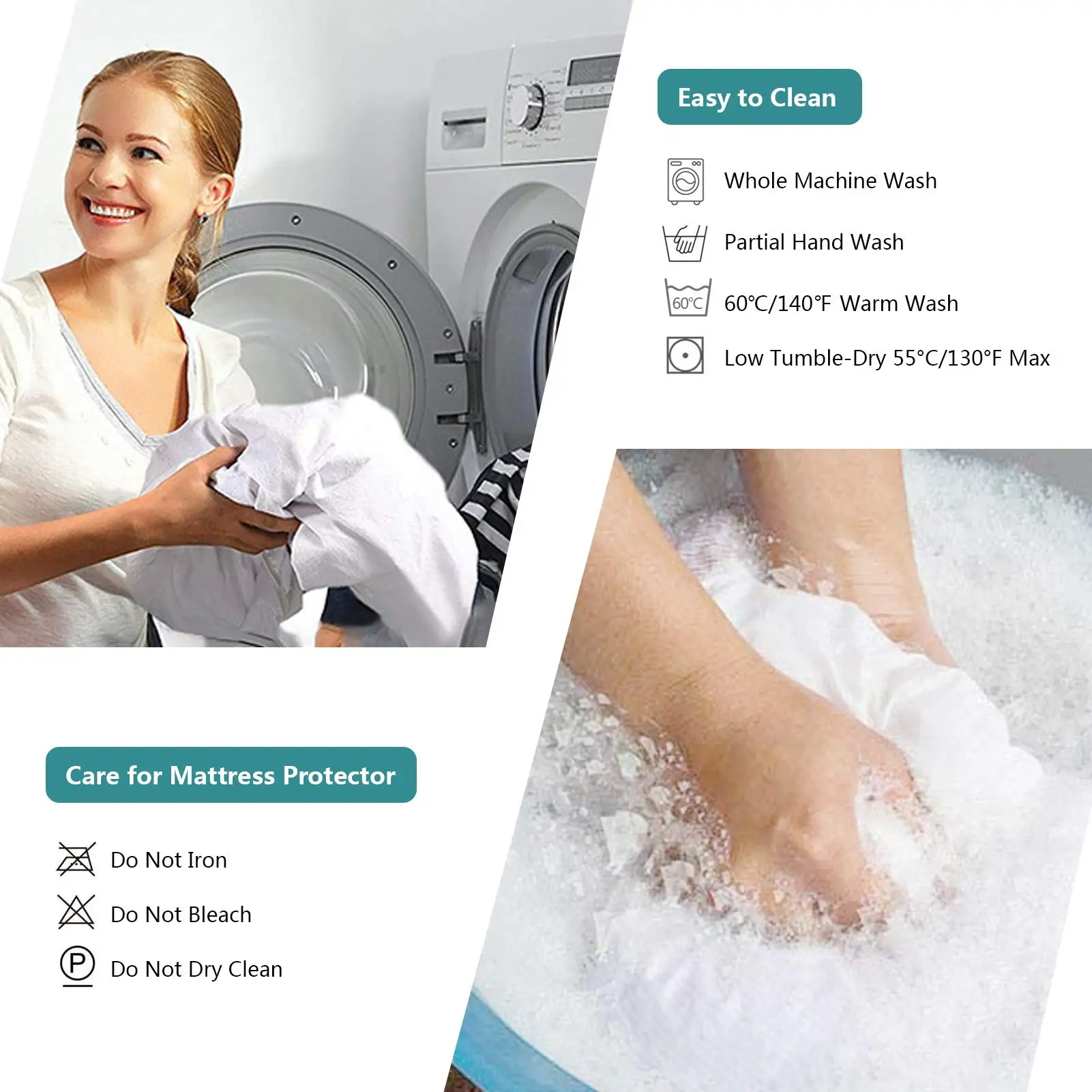 Wholesale Waterproof Mattress Encasement Protector Home Bed Sheet Proof Mattress Cover Full Mattress Bed Cover with Zippered