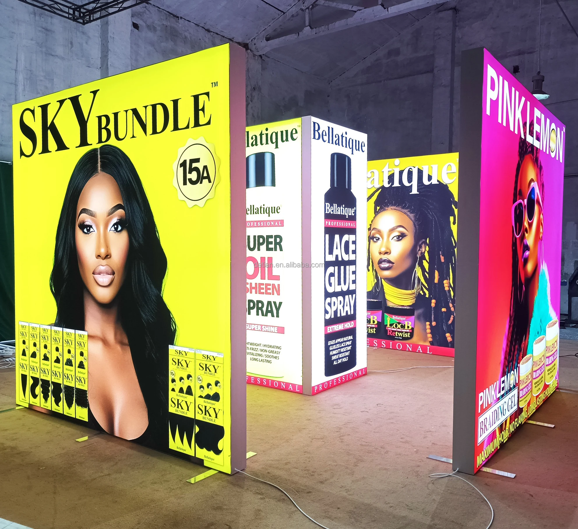 Detian offer backlit exhibition booth lighting trade show booth large exhibition stand 20-20