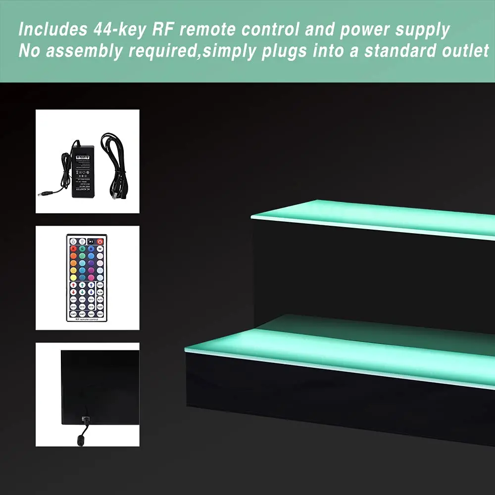 Yageli Custom Acrylic Wine Racks LED Lighted Liquor Bottle Display Stand LED Bar Beer Holder for Liquor