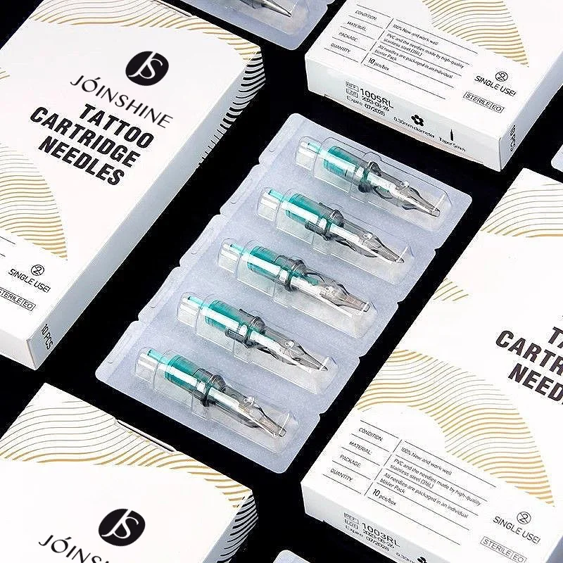 Custom Disposable Tattoo Cartridges Needles Supplies Standard Eyebrow Lip Body Art Tattoo Machine Cartridge Needles